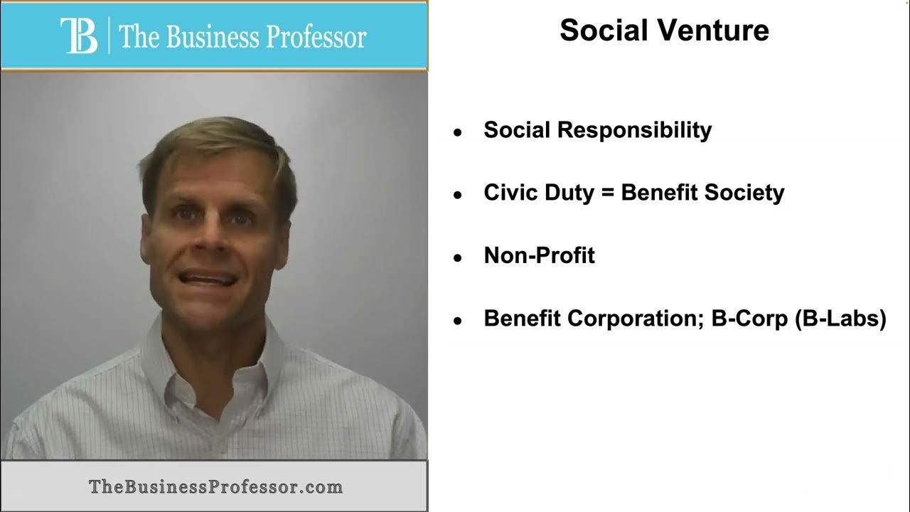 'Video thumbnail for What is a Social Venture?'