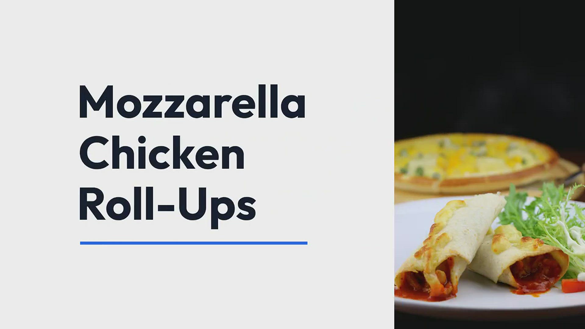 Video thumbnail for How To Make Mozzarella Chicken Roll Ups - An Easy Dinner Recipe