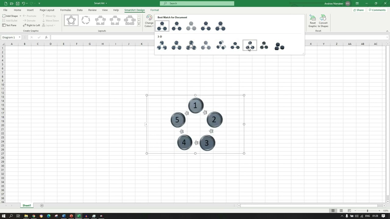 Video thumbnail for SmartArt in Excel