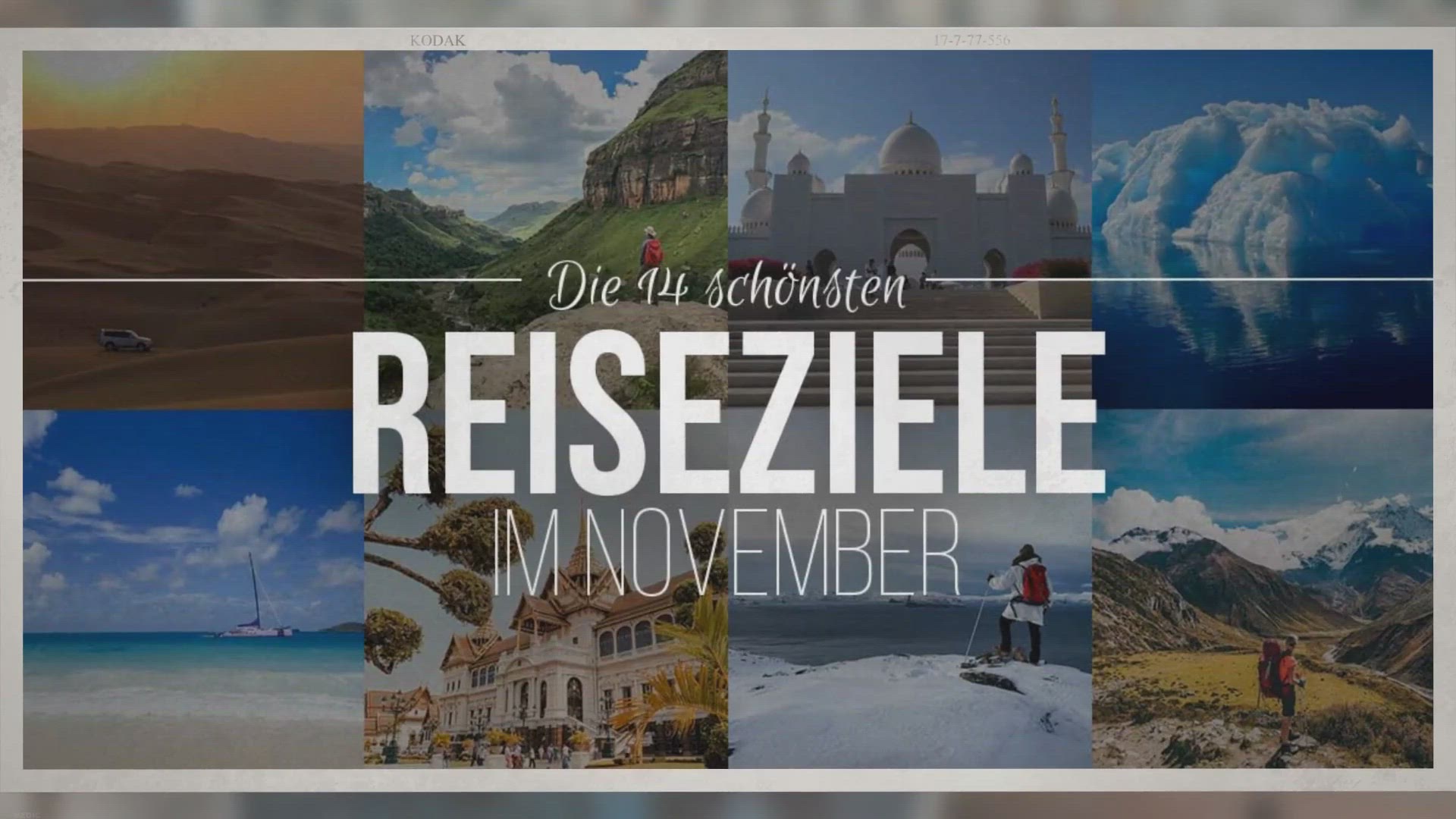 Video thumbnail for Die 14 schönsten Reiseziele im November – Geheimtipps für Abenteuer und Outdoor-Fans