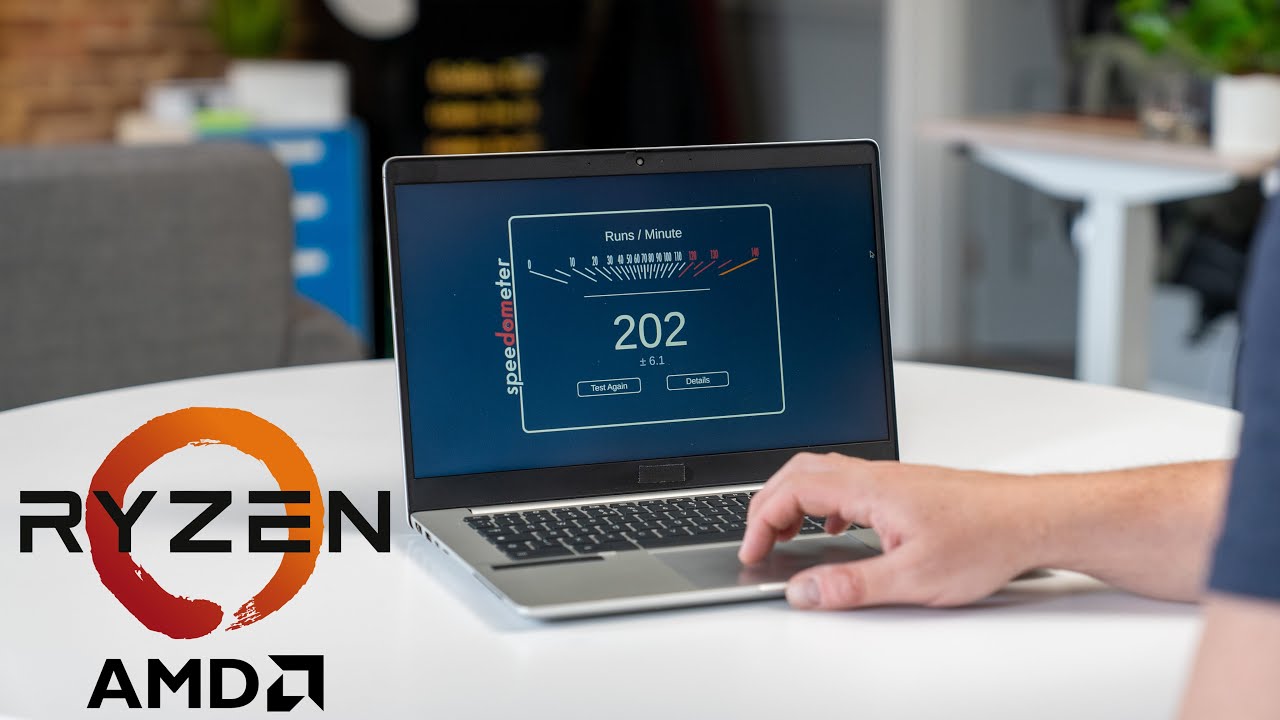 Video thumbnail for Exclusive hands-on with an AMD Ryzen 5000 Chromebook: It's Fast!!