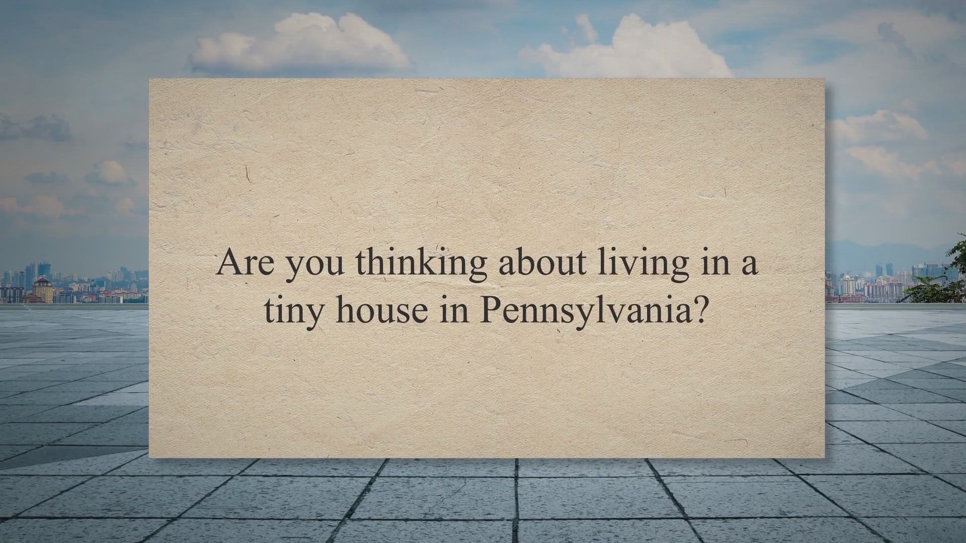 Video thumbnail for Pennsylvania Tiny Home Rules and Regulations