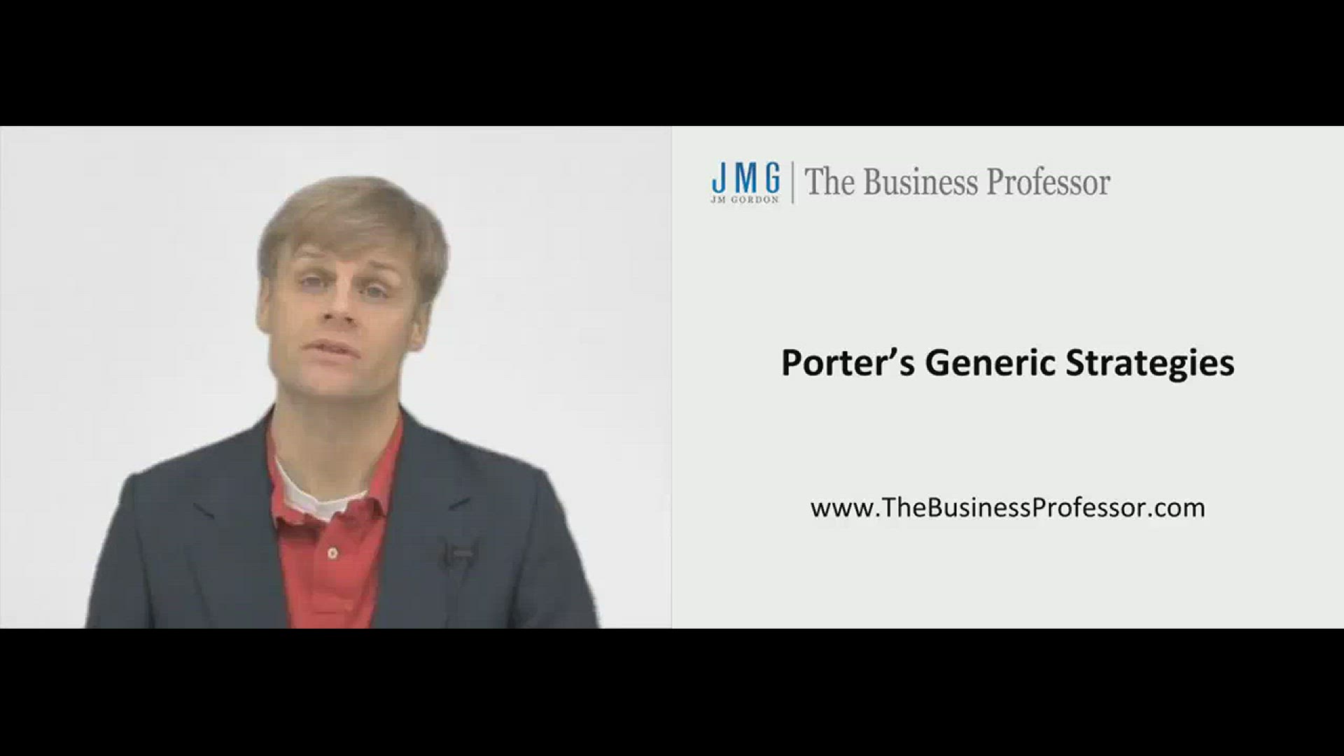 'Video thumbnail for Business Strategy Porters Generic Strategies'