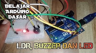 Video thumbnail for Percobaan Sensor LDR, Buzzer dan LED | Belajar Arduino Dasar