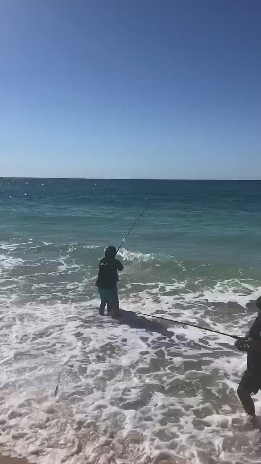 Video thumbnail for Fighting a Salmon at Bunker Bay