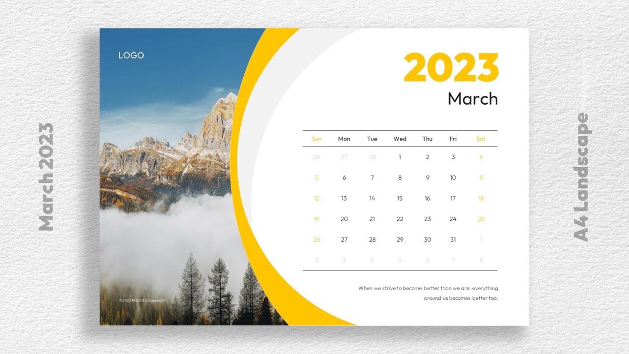 'Video thumbnail for 2023 March Calendar Free Download'