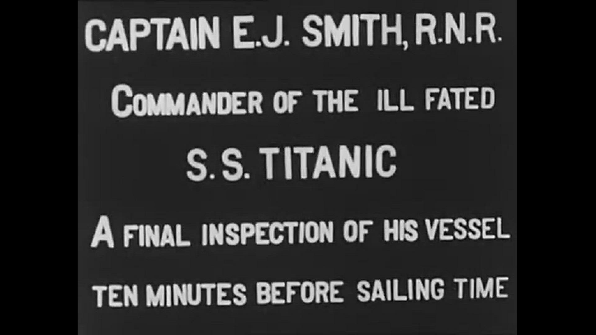 'Video thumbnail for 1912 Film of Captain Smith and the Titanic'
