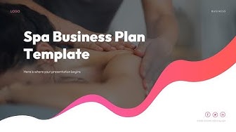 'Video thumbnail for Spa business plan powerpoint template by mslides'