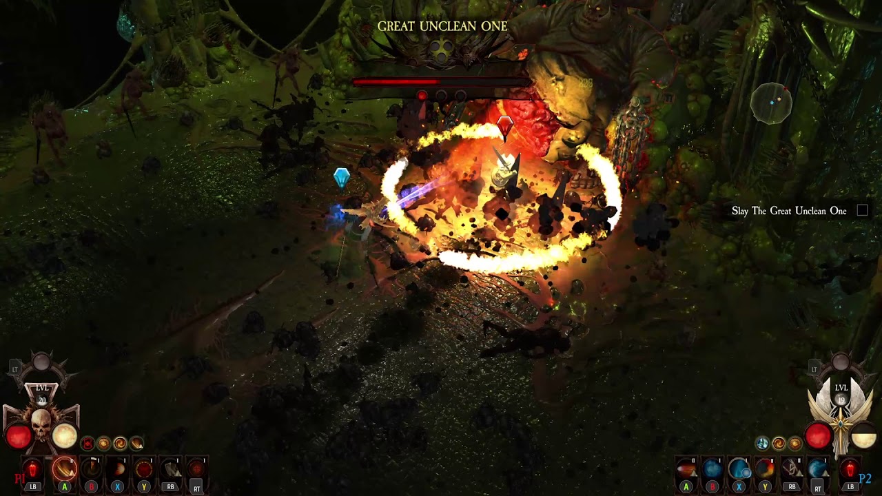 Video thumbnail for Warhammer: Chaosbane Slayer Edition Gameplay | Great Unclean One Boss Fight