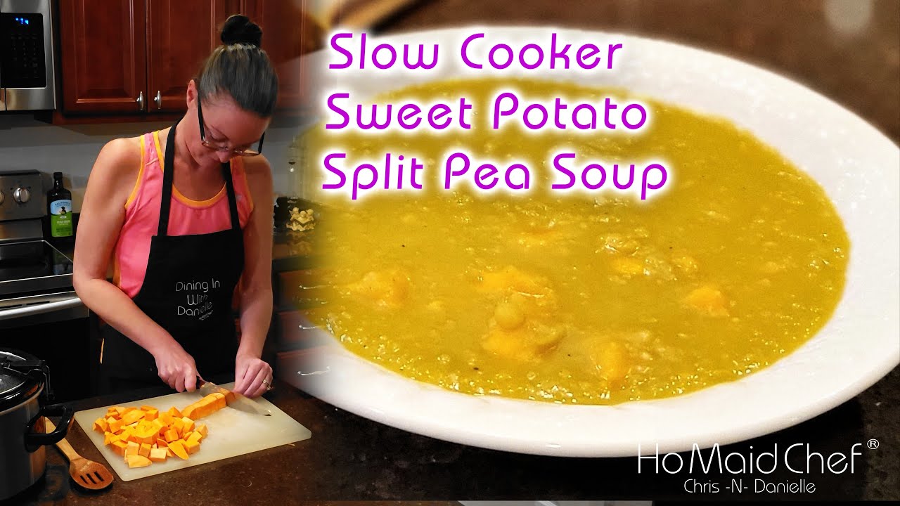 Video thumbnail for Slow Cooker Sweet Potato Split Pea Soup | Dining In With Danielle