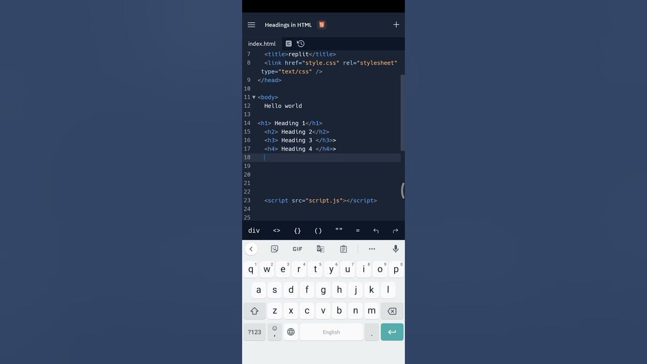 'Video thumbnail for How to use Headings in HTML language ?'