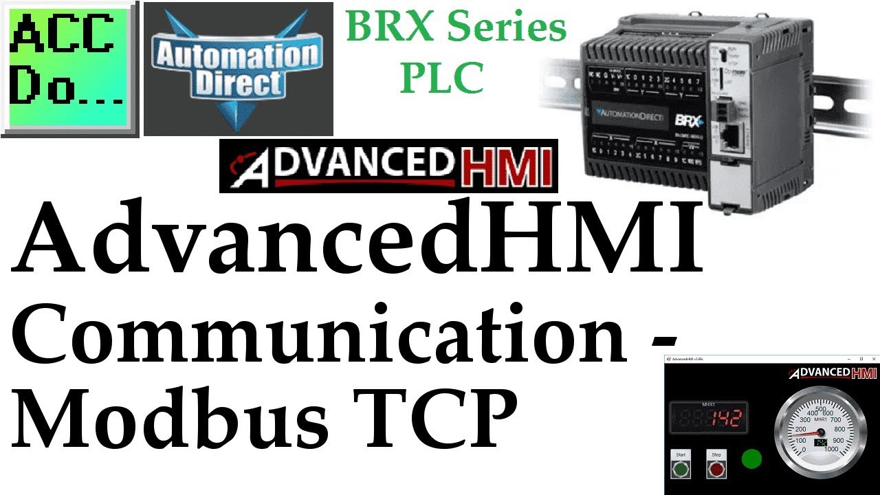 'Video thumbnail for BRX Do-More PLC AdvancedHMI – Modbus TCP'