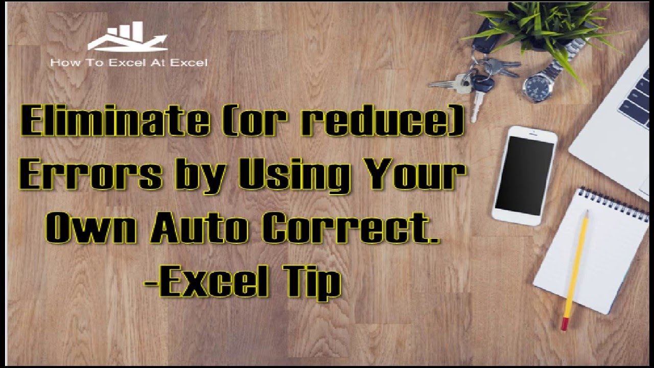 Video thumbnail for Excel Tip - Use Your Own Auto Correct Options In Excel