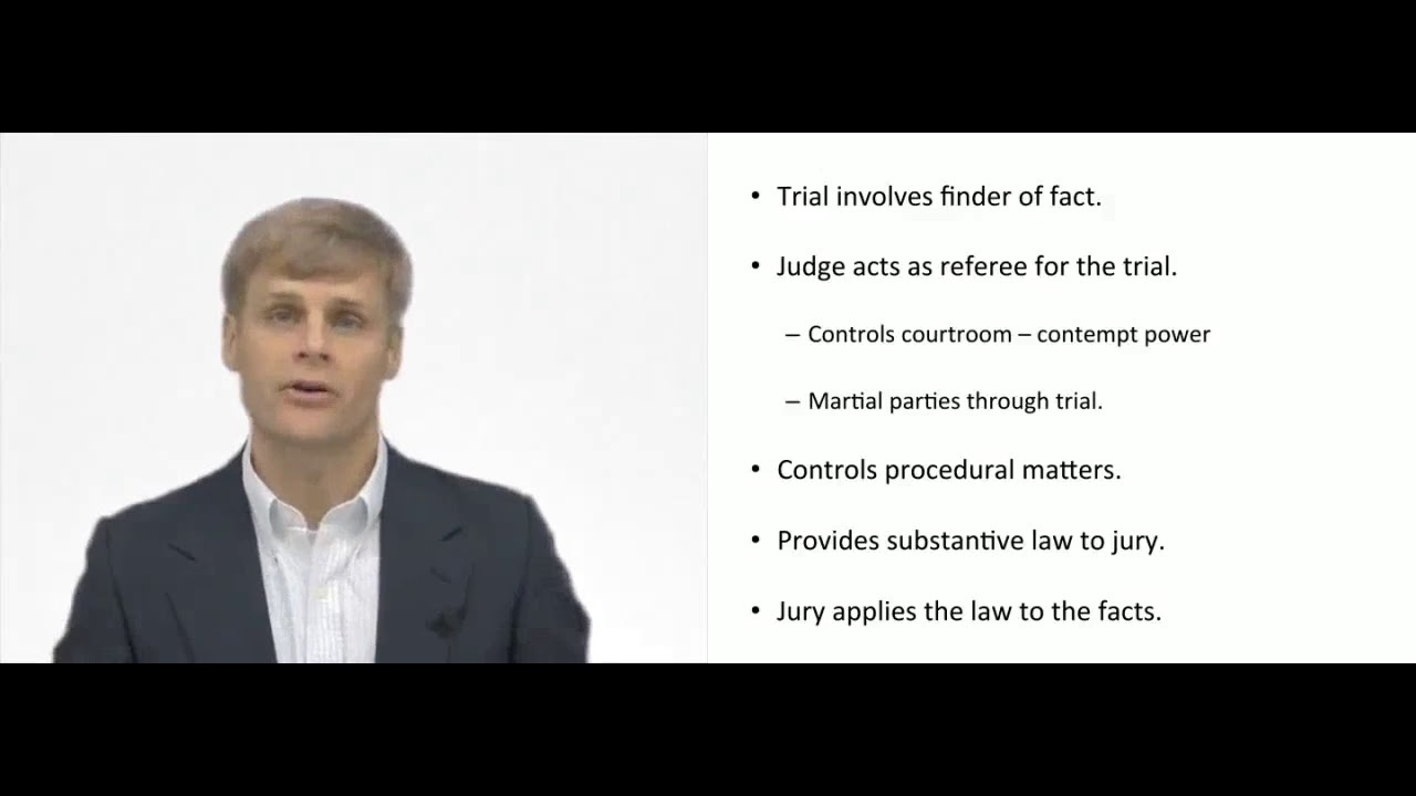 'Video thumbnail for Trial Court Judge'