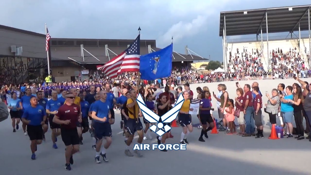 Video thumbnail for Air Force BMT Graduation Run
