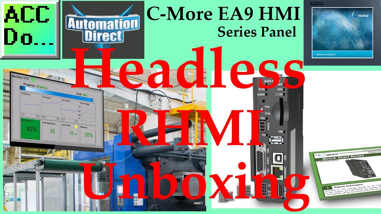 'Video thumbnail for C-More EA9 HMI Series Headless RHMI Panel Unboxing'