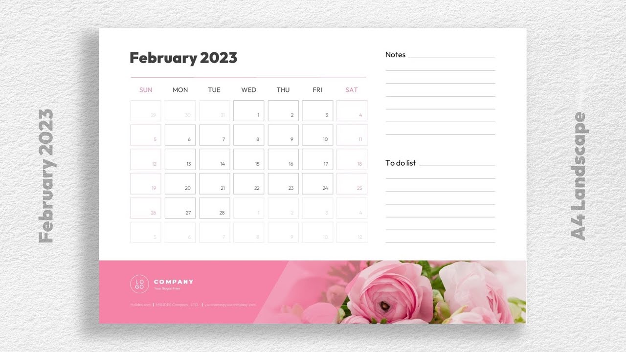 'Video thumbnail for Free Printable February 2023 Calendar Template Free Download'