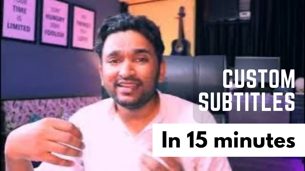 Video thumbnail for How to Create Custom Subtitles for Videos in 15 Minutes