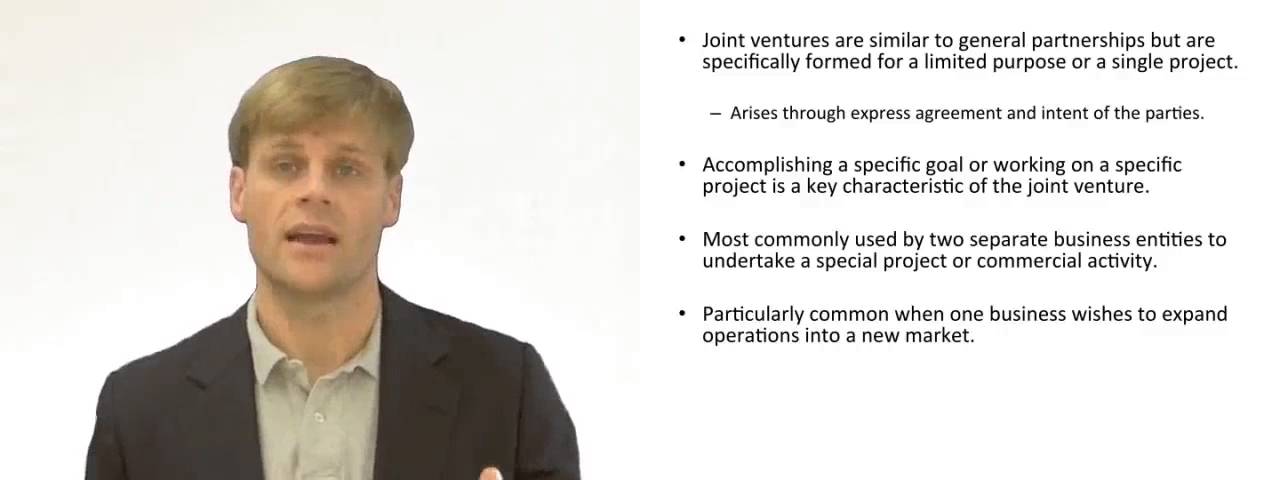 'Video thumbnail for Joint Ventures - Explained'
