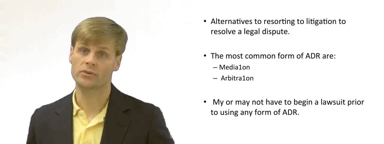 'Video thumbnail for What is Alternative Dispute Resolution?'