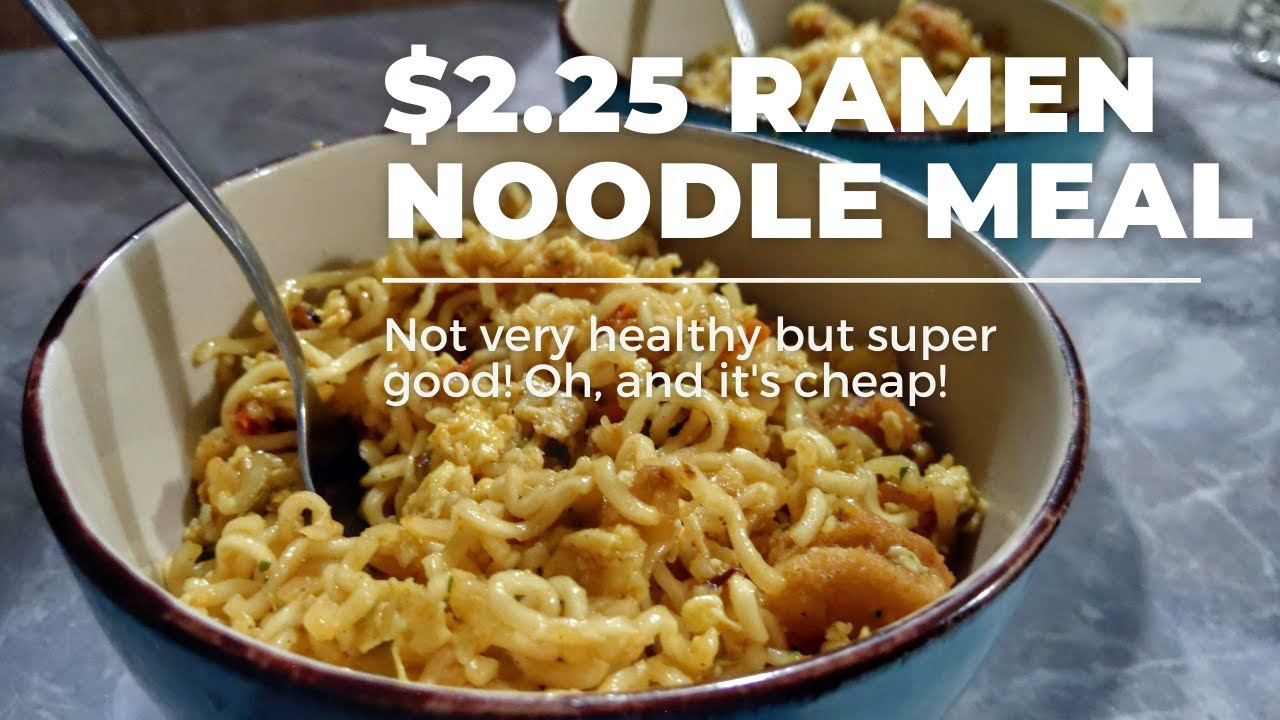 Video thumbnail for My $2.25 Extra Special Ramen Noodle Meal that Helps me Save Money