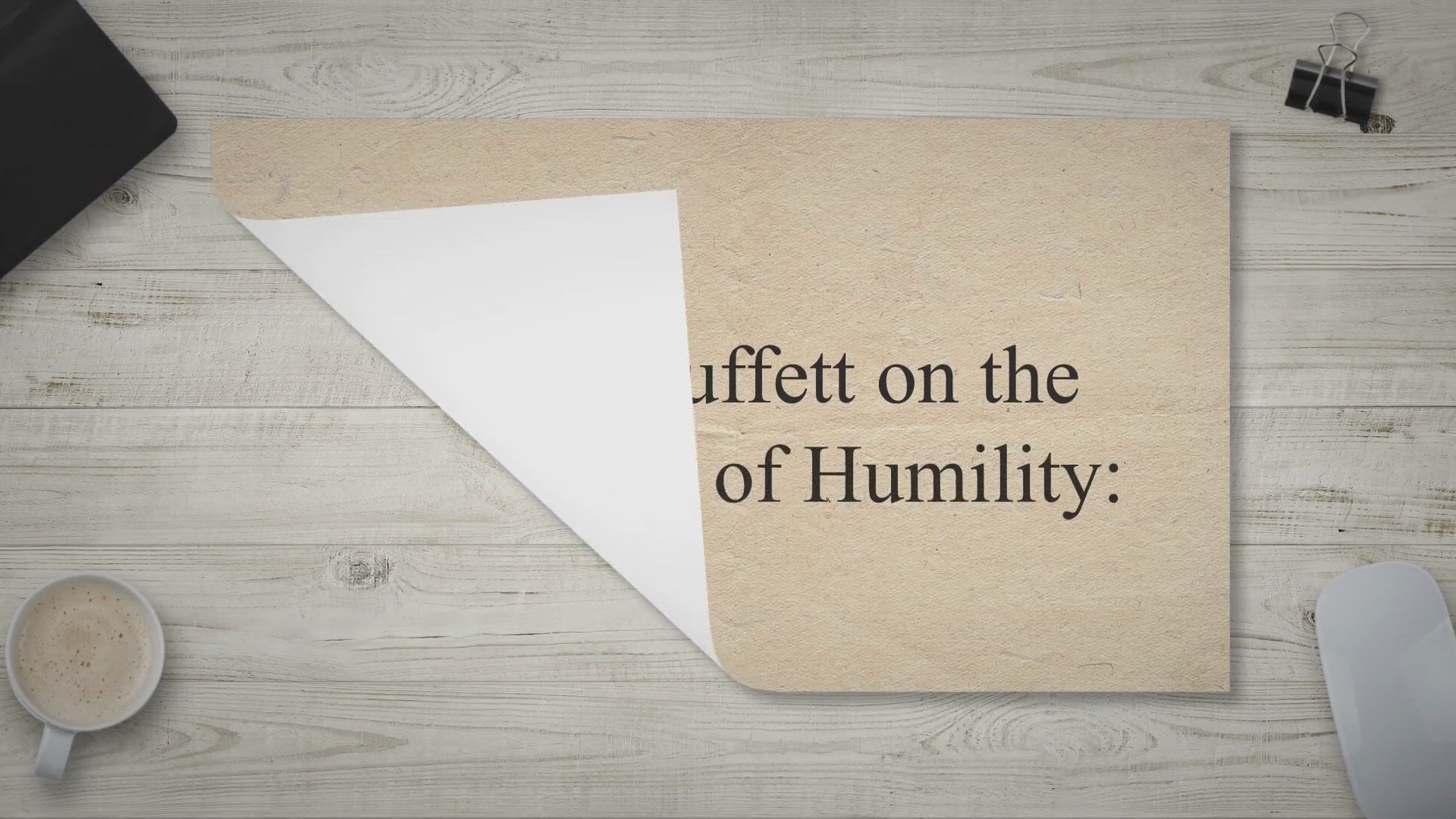 'Video thumbnail for Warren Buffett on the Importance of Humility:'