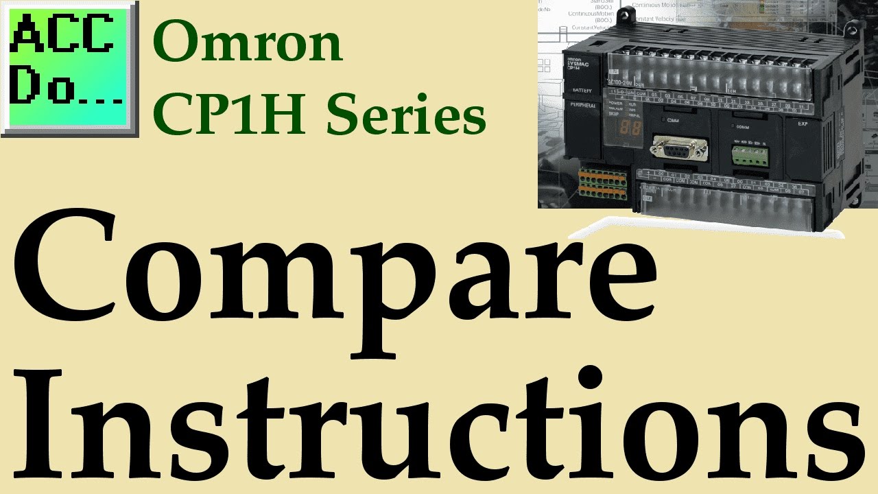 'Video thumbnail for Omron CP1H PLC Compare Instructions'