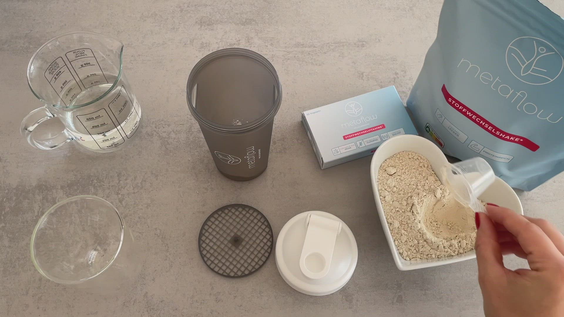 Video thumbnail for MetaFlow Abnehmshake Zubereitung