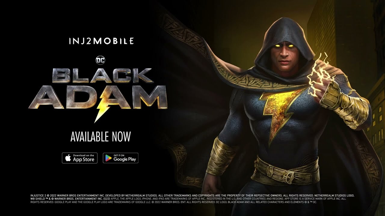 'Video thumbnail for Injustice 2 Mobile: Ruler of Kahndaq Black Adam Trailer'