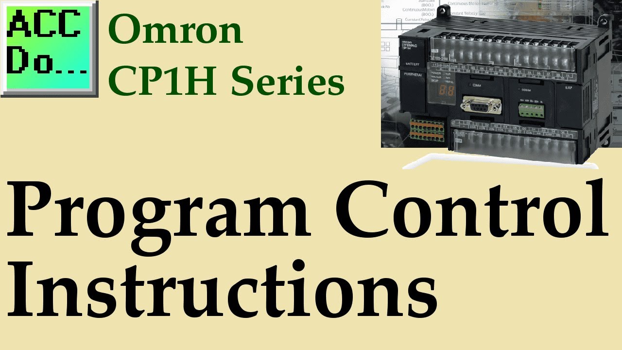 'Video thumbnail for Omron CP1H Program Control Instructions'