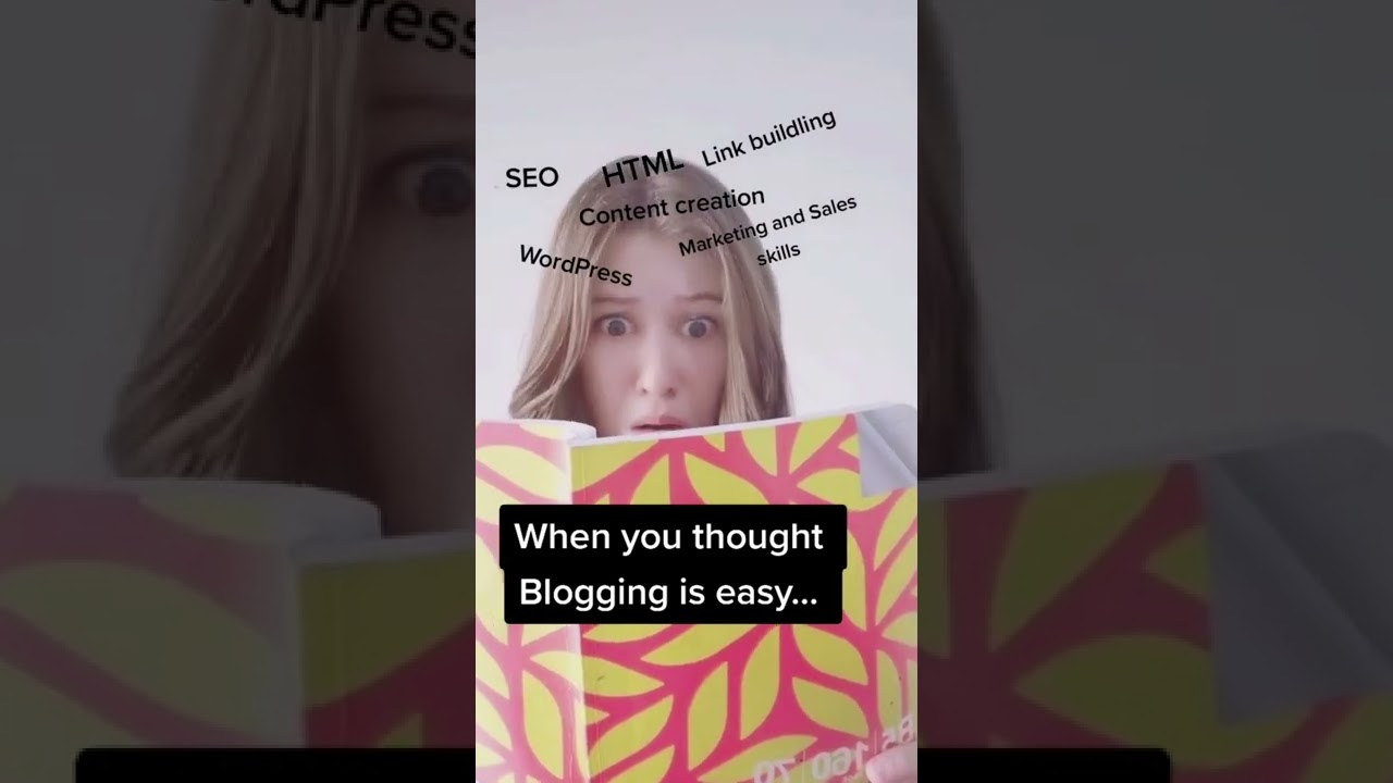 Video thumbnail for Blogging skills #shorts