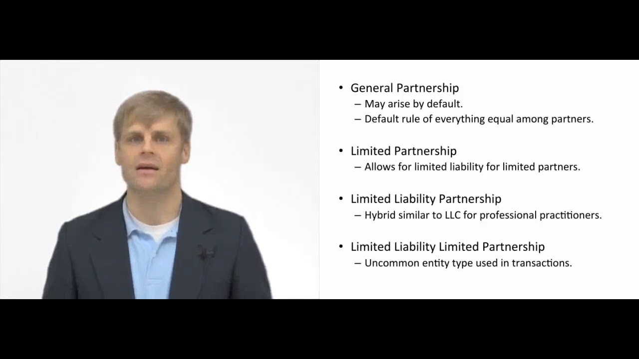 'Video thumbnail for Types of Partnership'