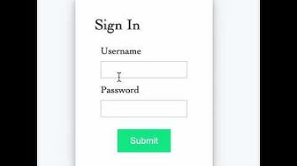 Video thumbnail for React JS Login form with Username and Password