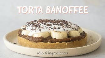 Video thumbnail for TORTA BANOFFEE VEGANA - SIN GLUTEN Y SIN HORNO CON SÓLO 4 INGREDIENTES