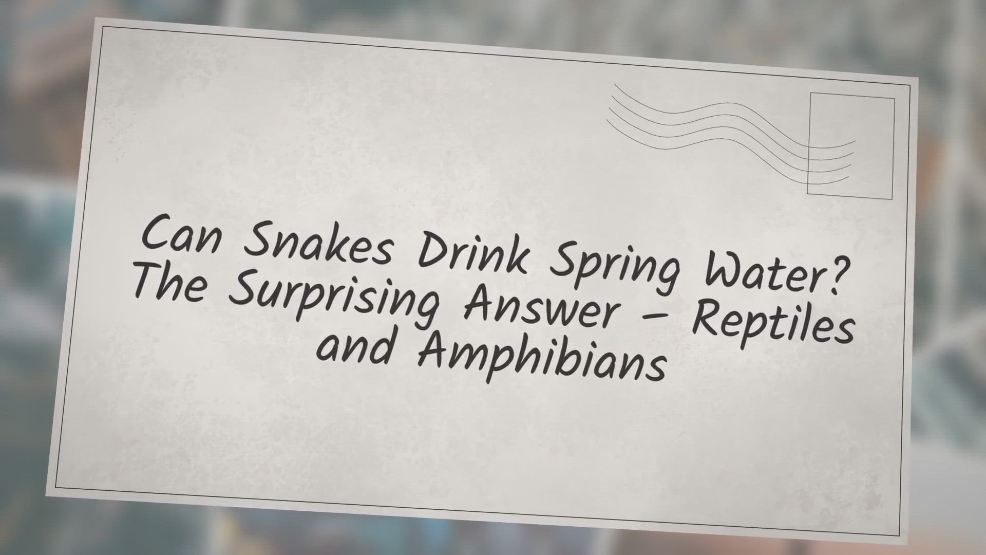 Video thumbnail for Can Snakes Drink Spring Water? The Surprising Answer – Reptiles & Amphibians