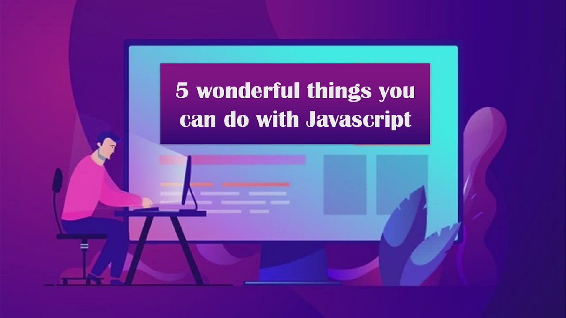 'Video thumbnail for 5 Wonderful things you can do with Javascript'