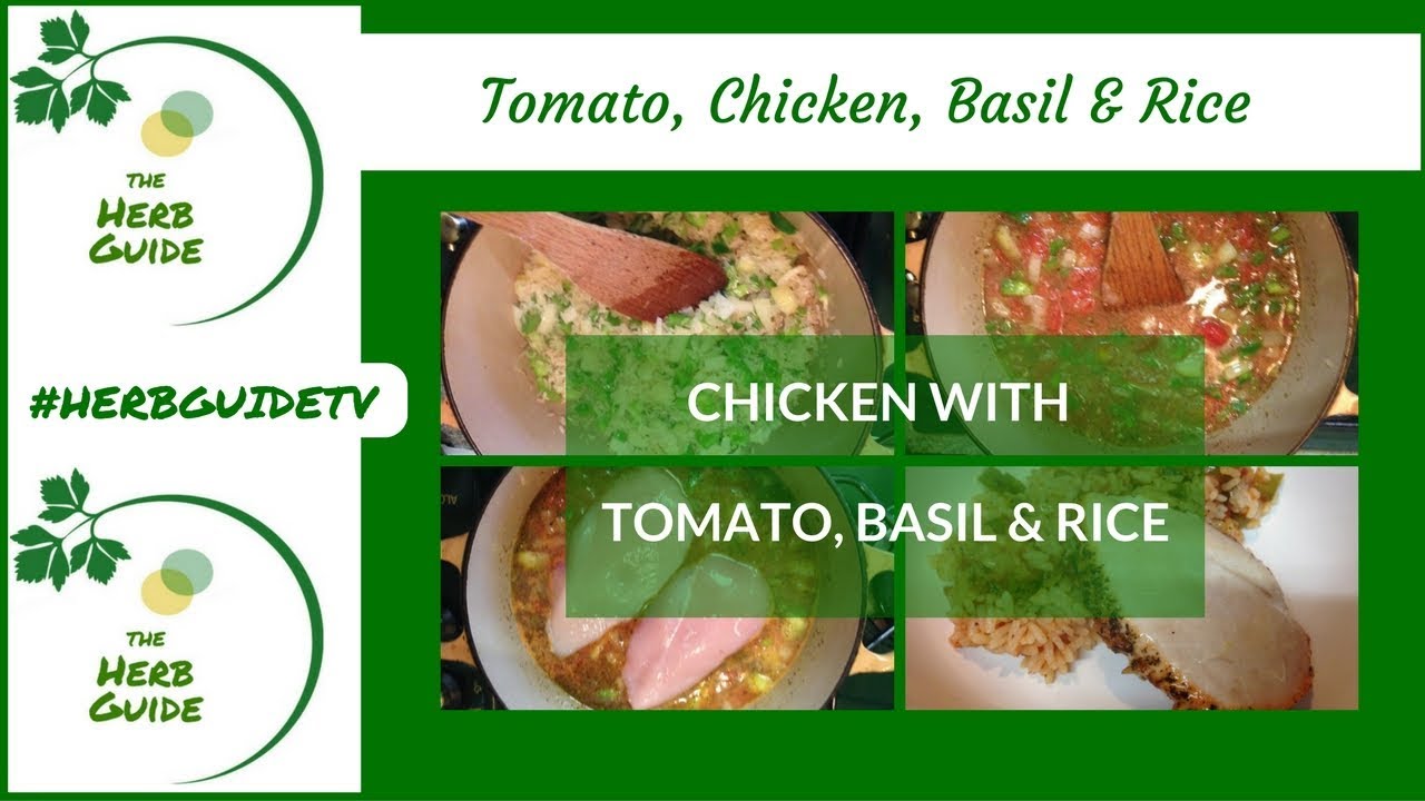 Video thumbnail for Tomato Basil Chicken and Rice|One Pot Chicken with Rice