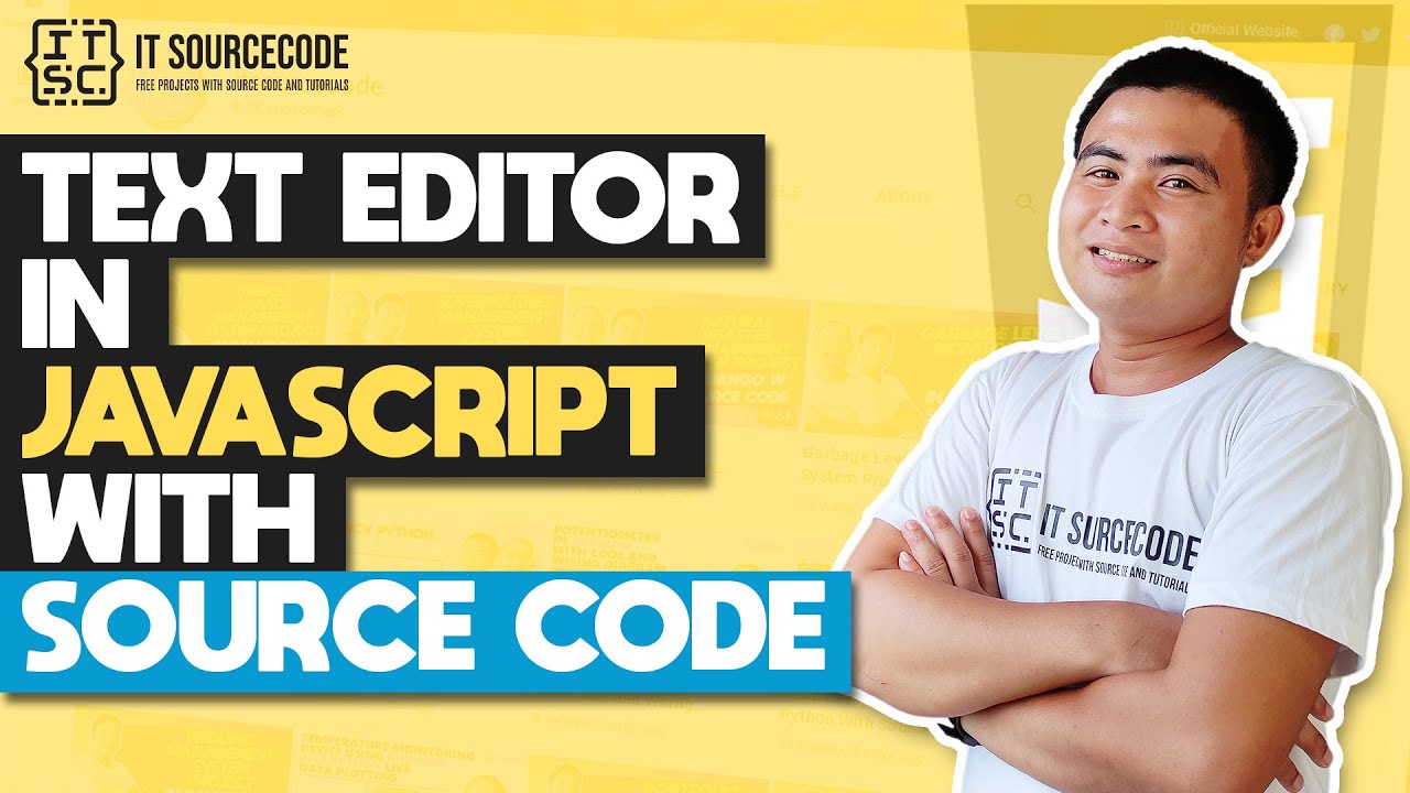 'Video thumbnail for Text Editor in JavaScript with Source Code | JavaScript Projects with Source Code'