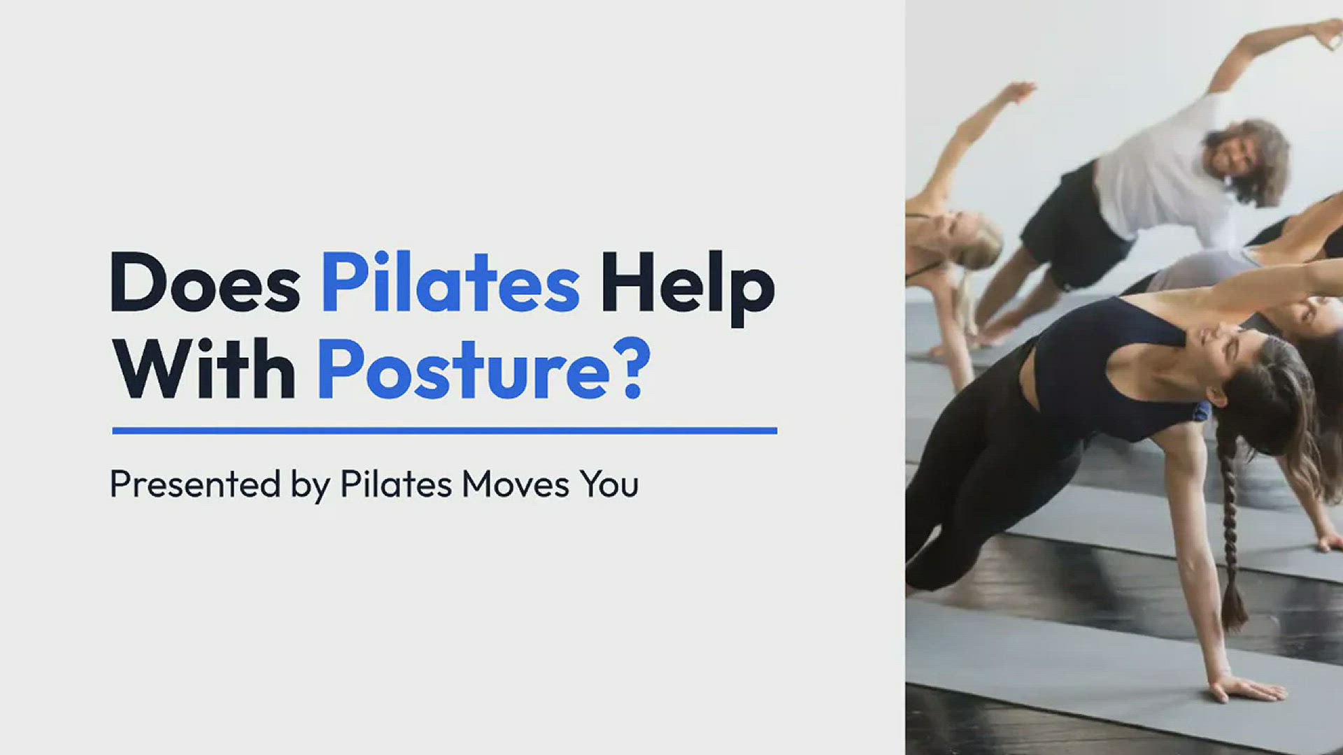 'Video thumbnail for Does Pilates Help With Posture?'