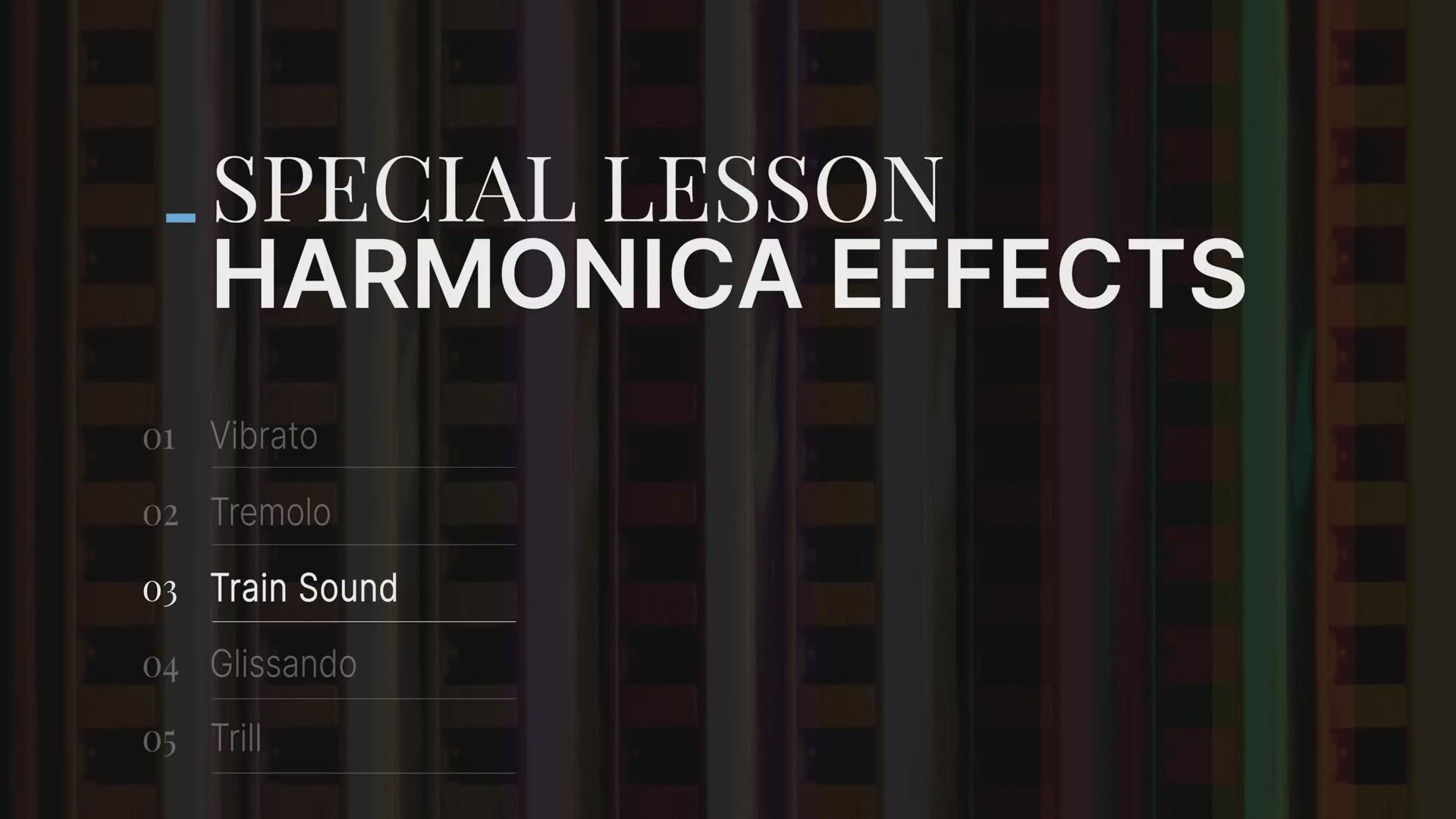 Video thumbnail for How to Make the Train Sound on the Harmonica - Harmoniclass (1080p)