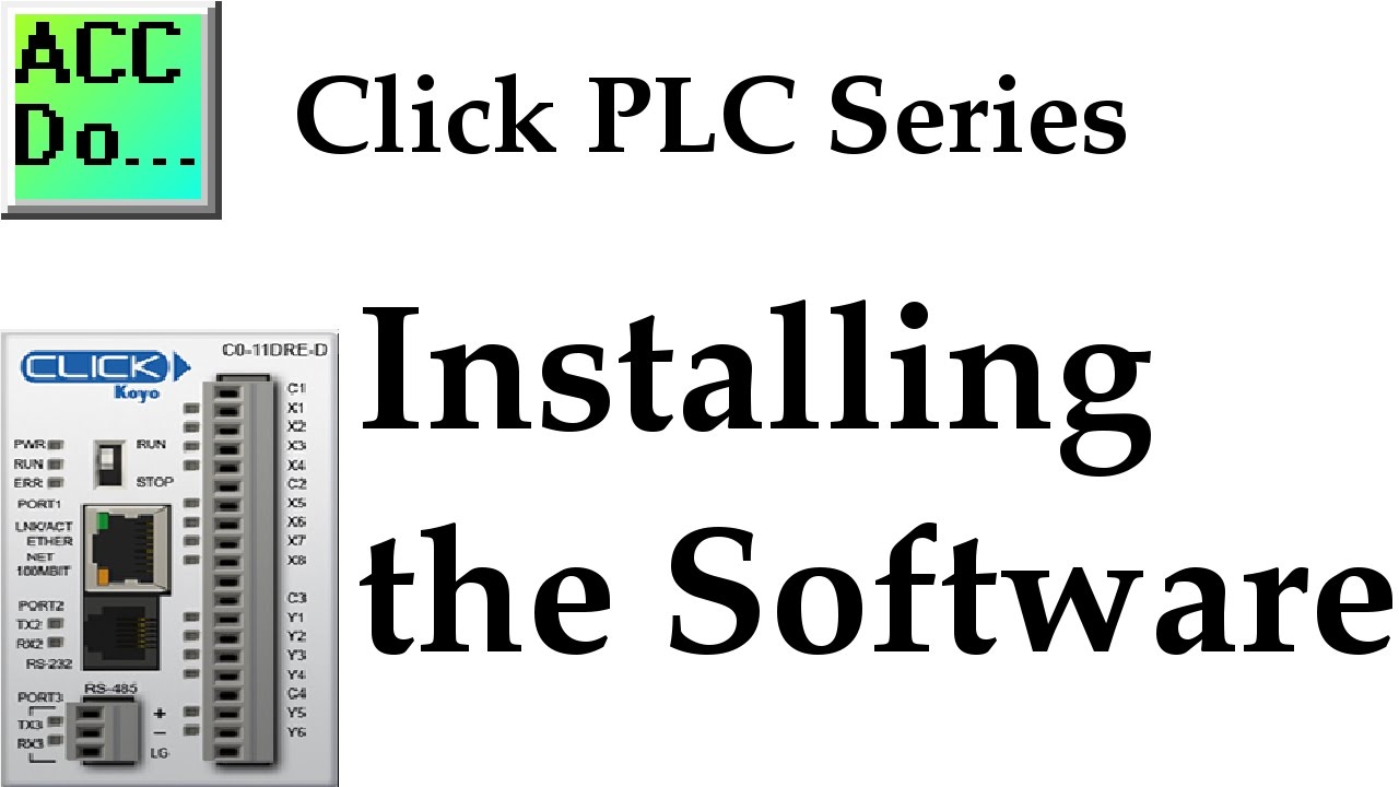 'Video thumbnail for Click PLC Installing the Software'