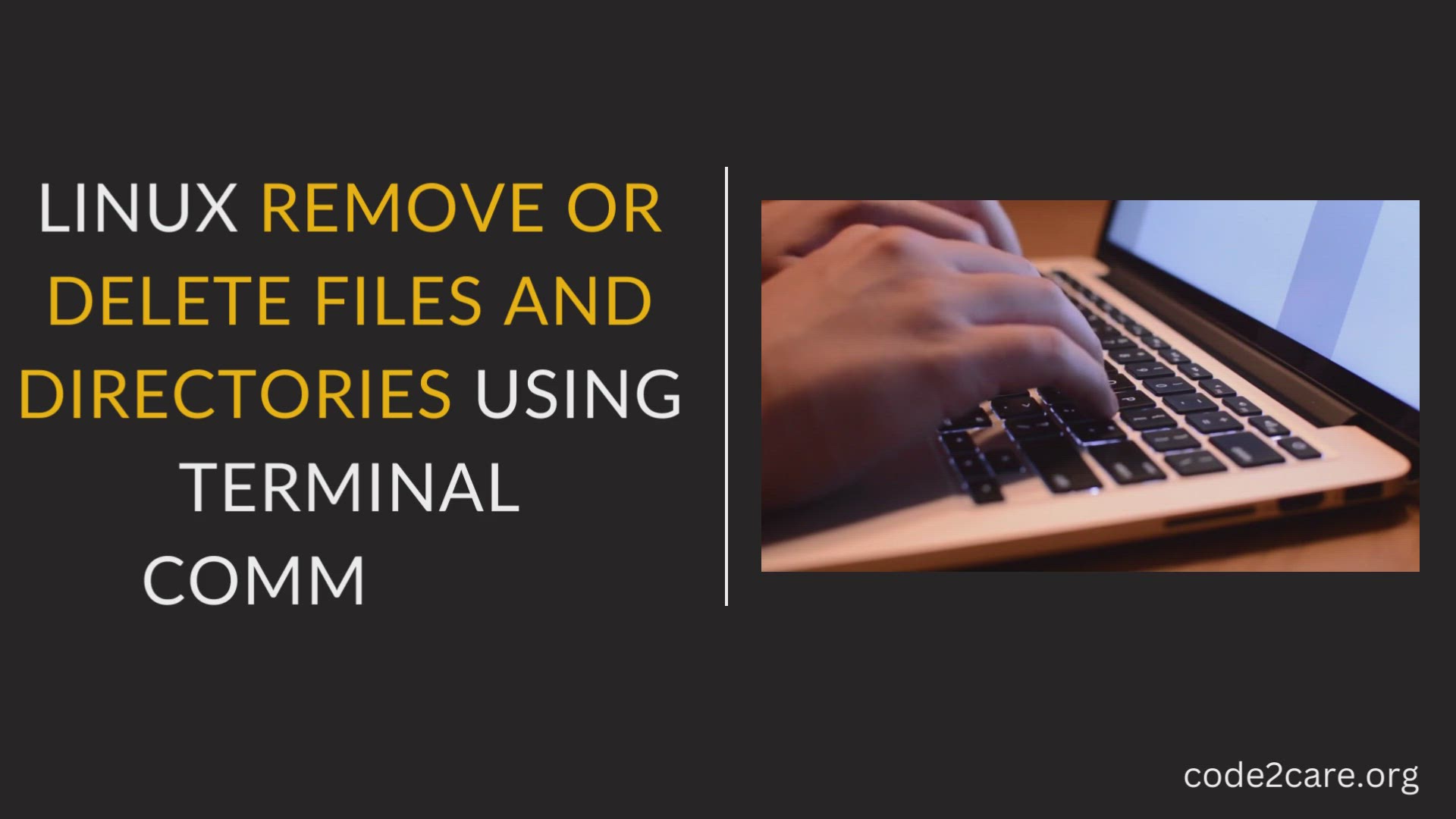 'Video thumbnail for Linux Remove or Delete Files and Directories using Terminal Commands'