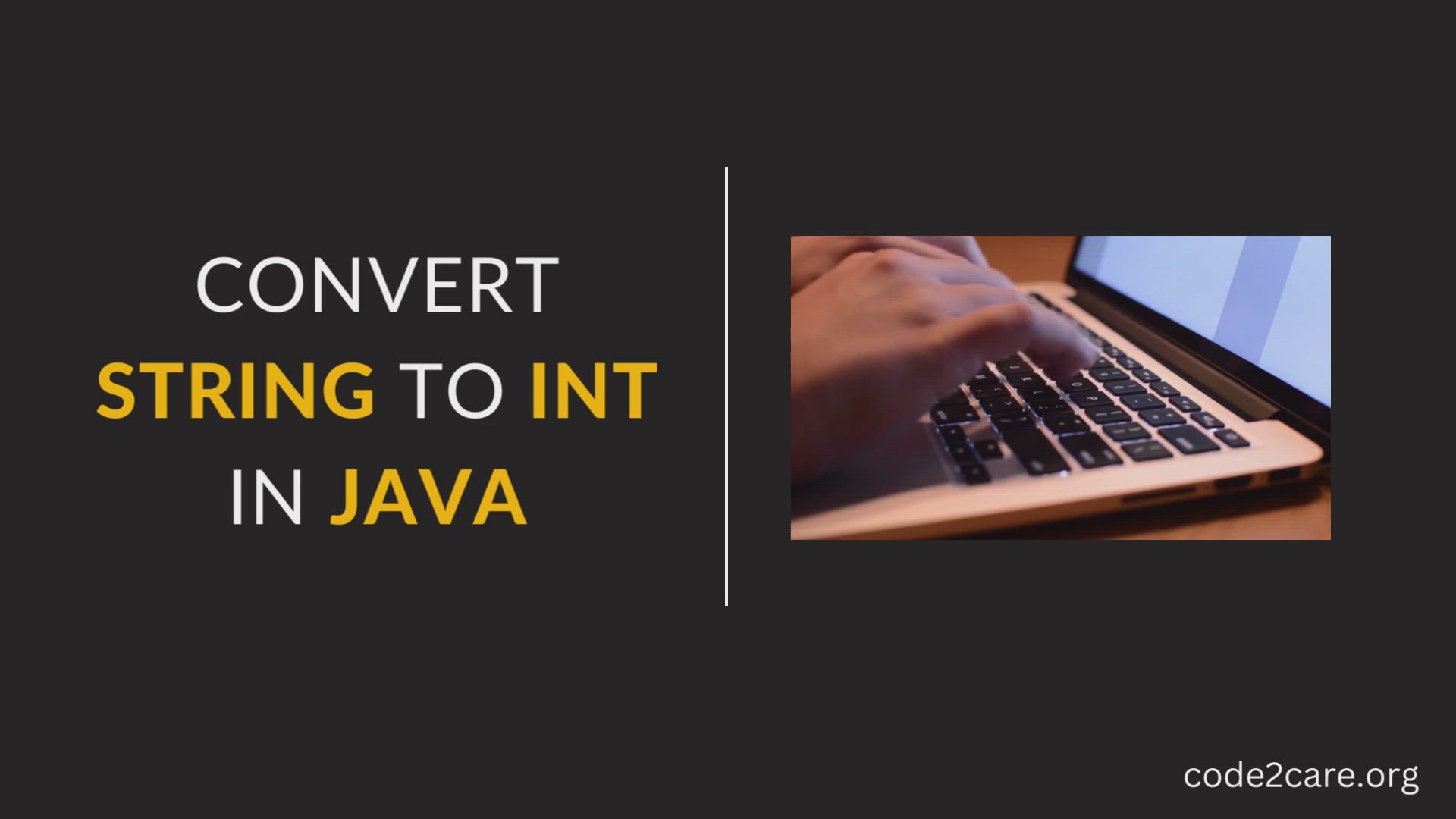 'Video thumbnail for Convert String to int in Java'