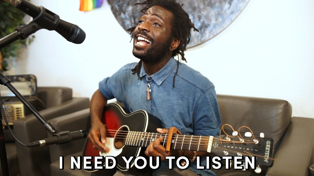 'Video thumbnail for Marcus Jade performs 'I Need You To Listen' Live at Popdust'
