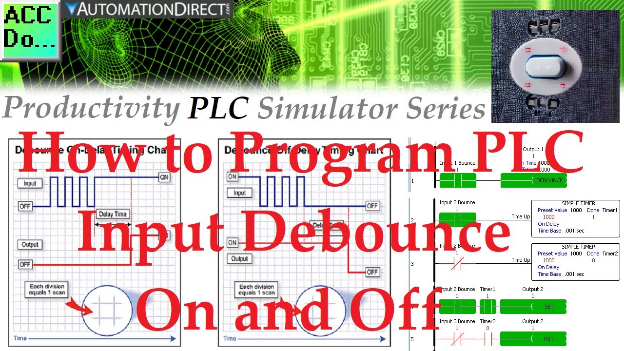 'Video thumbnail for How to Program PLC Input Debounce On and Off'