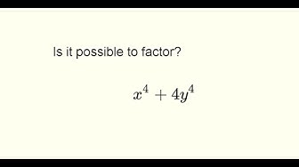 'Video thumbnail for Factor the Sum of Squares'