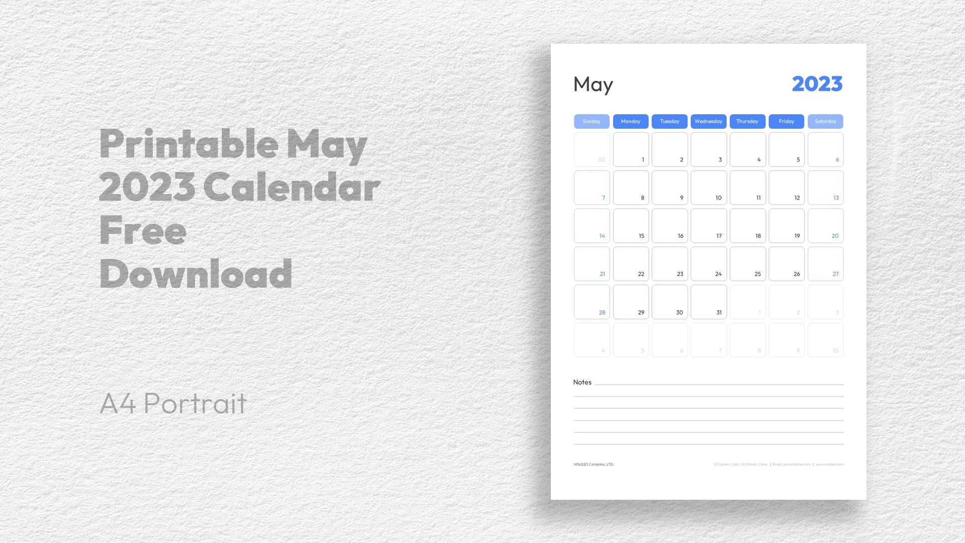 'Video thumbnail for Printable May 2023 Calendar: Free Download Available in PDF, PowerPoint, and Google Slides Formats'