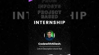 'Video thumbnail for Infosys Internship Offer | Project Based Internship at Infosys | Infosys Springboard Internship'