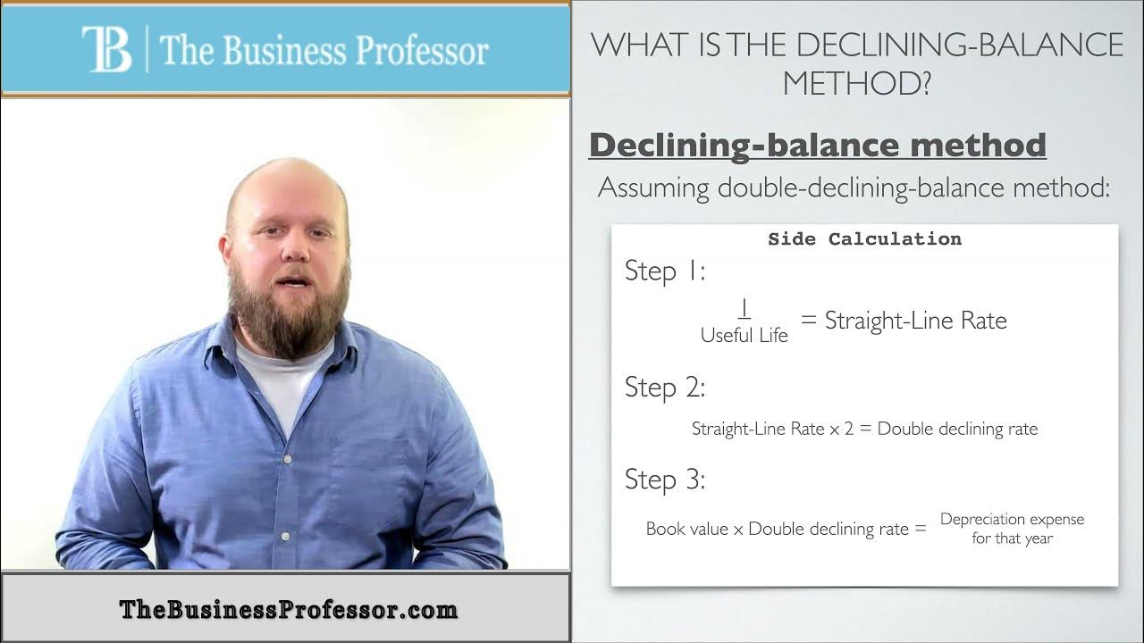 Video thumbnail for Declining Balance Method - Depreciation - Accounting