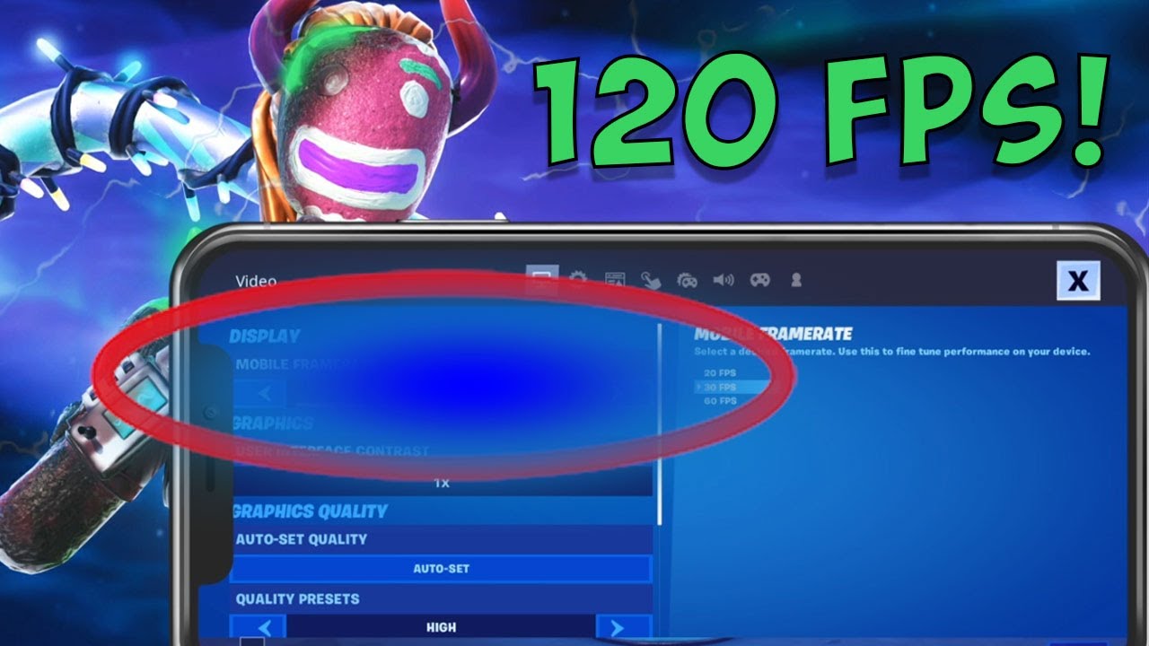 Video thumbnail for How to Get 120 FPS in Fortnite Mobile (Tutorial)
